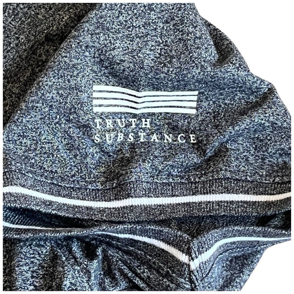 Truth Substance Common Sense Pullover Shirt 3 Button Heather Grey Pocket 3XL - Picture 4 of 9